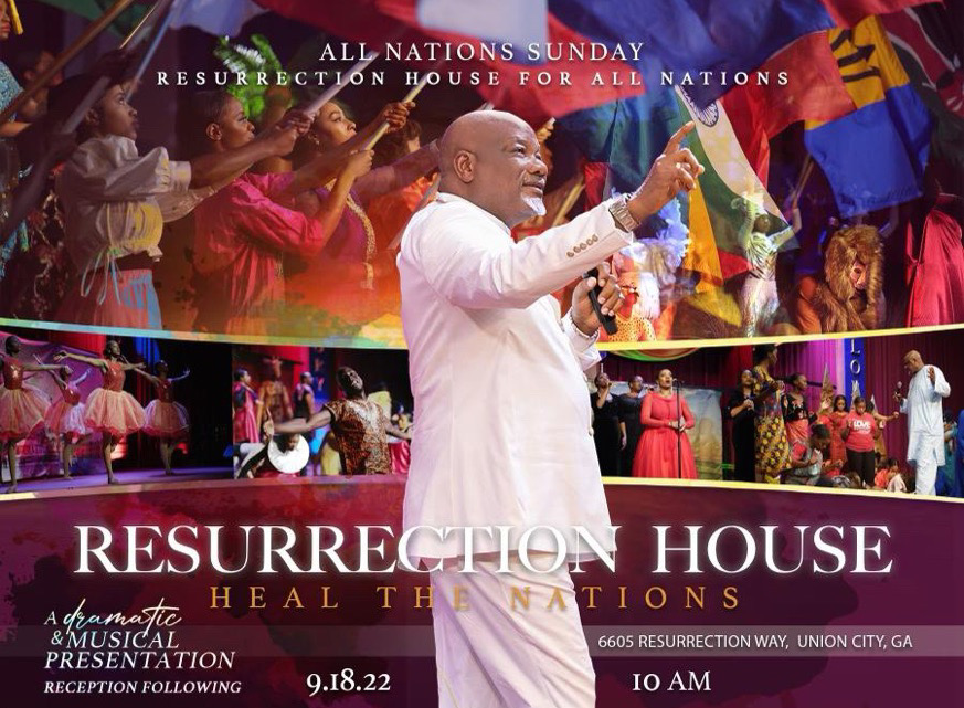 Apostle Chika Onuzo Hosts All Nations Sunday at Resurrection House for All Nations Sunday